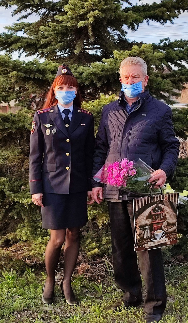 В Кинельском районе полицейские встретились с участником ликвидации последствий чернобыльской катастрофы