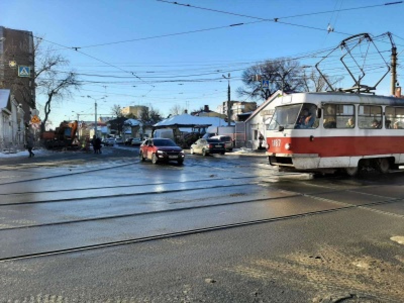 Метрострой: планируется переустройство трамвайной линии в районе перекрестка улиц Красноармейской и Галактионовской