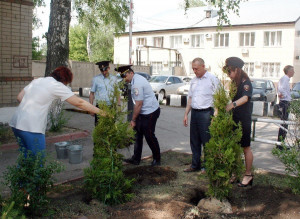 Полицейские и представители общественности Самарской области продолжают поддерживать Всероссийскую акцию «Сад Памяти»