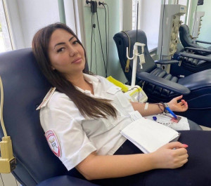 Сотрудники Госавтоинспекции стали донорами крови и вернулись к несению службы