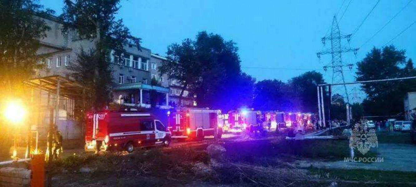 Горит здание Самарской городской больницы на улице Мичурина, есть погибший
