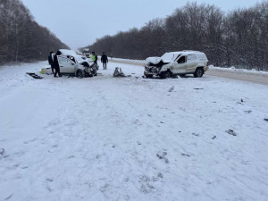 В Самарской области у села Надеждино разбились 66-летний водитель Renault Sandero и его пассажир