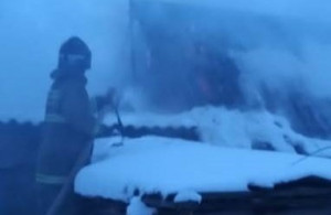 Пожарные ликвидировали пожар в селе Приволжье