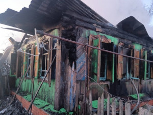 В селе Корнеевка в Алексеевском районе горел дом