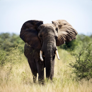 В Замбии разъяренный слон атаковал машину с туристами