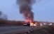 В Похвистневском районе на трассе загорелся грузовик