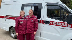Фельдшеры Алексей и Кристина Журкины работают на станции скорой медпомощи Сызранской центральной городской и районной больницы.