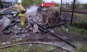 В Алексеевском районе горели надворные постройки