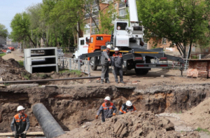 Сотрудники ПАО «Т Плюс» заменили свыше 160 метров трубопроводов в районе пересечения улиц Чернореченской и Владимирской.