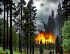 В Тольятти тушили лесной пожар