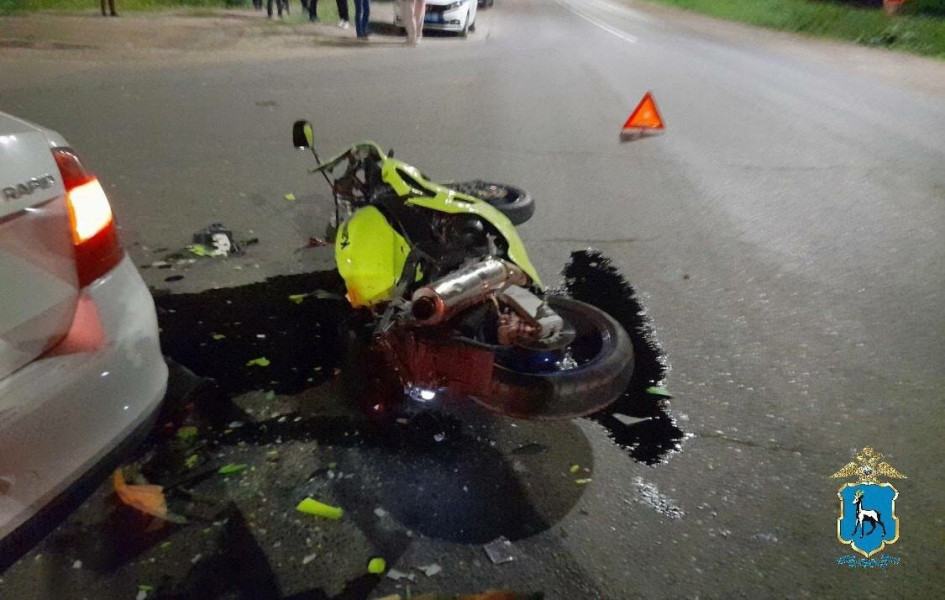 В Жигулевске в ДТП пострадал мотоциклист