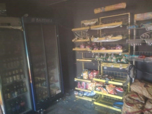 Ранним утром в селе Красноармейское горел магазин