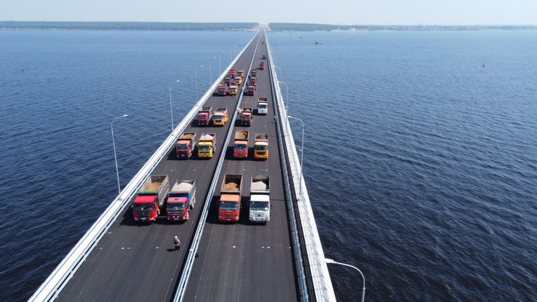 Мост через Волгу на обходе Тольятти успешно прошёл испытания