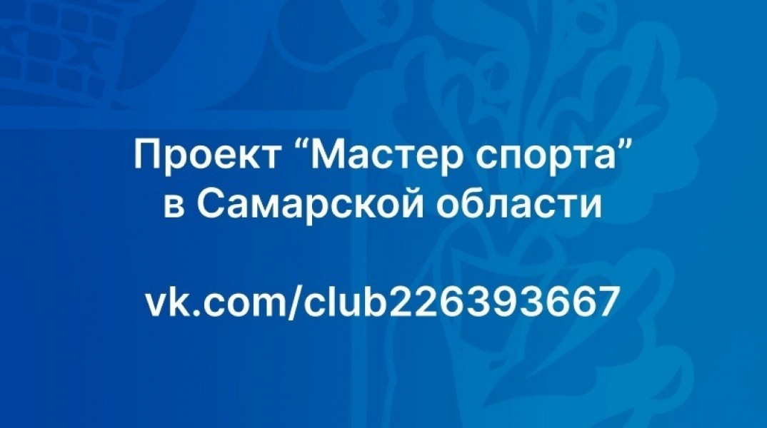  Группа проекта "Мастер спорта" создана для предложений по развитию спорта в Самарской области