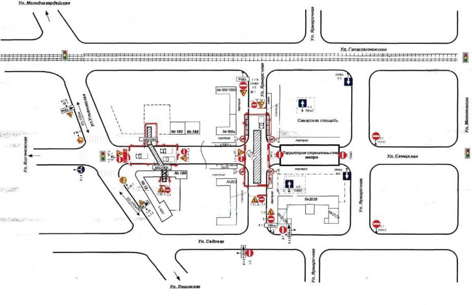 В Самаре ограничат движение транспорта по участку улицы Самарская