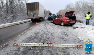 В Кинельском районе столкнулись две легковушки и большегруз, двое погибших