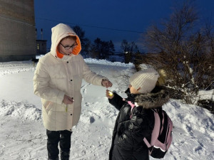 В Красноярском районе сотрудники Госавтоинспекции совместно с родительским патрулем провели акцию «Засветись! Стань заметнее на дороге!»  