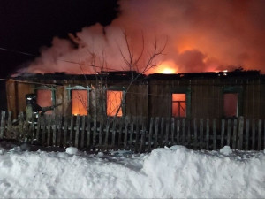 В Исаклинском районе горел жилой дом на площади 60 кв. метров